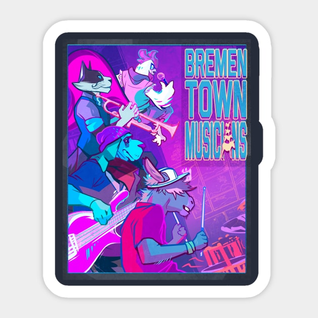 Bremen Town Musicians ON TOUR Sticker by RhandiDandy